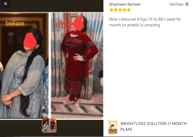 Weight Loss Phakki By Rubina Fawad